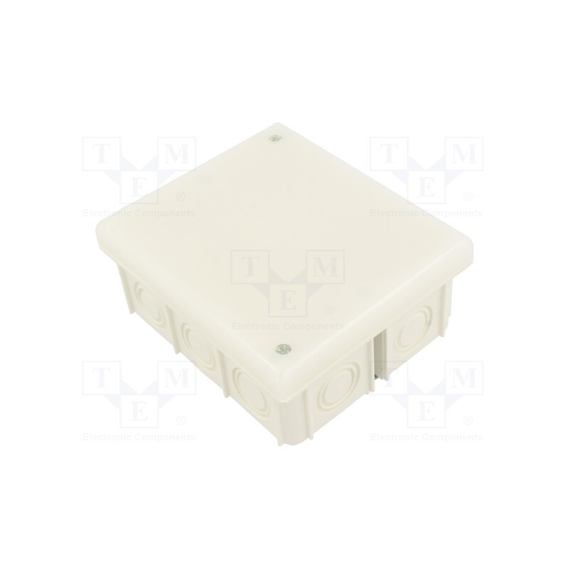 1 pcs x JONEX - PK-102L WHITE - Enclosure: junction box, X: 80mm, Y: 95mm, Z: 40mm, wall mount, IP20
