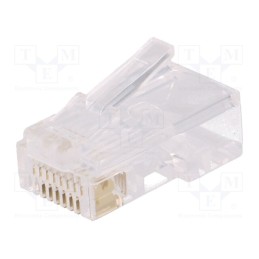 10 pcs x ECE - EMP881AR2000000 - Plug, RJ45, PIN: 8, Contacts: phosphor bronze, gold-plated, UL94V-2