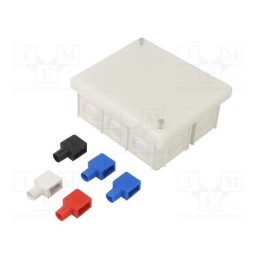 1 pcs x JONEX - PK-101L WHITE - Enclosure: junction box, X: 80mm, Y: 95mm, Z: 40mm, wall mount, IP20