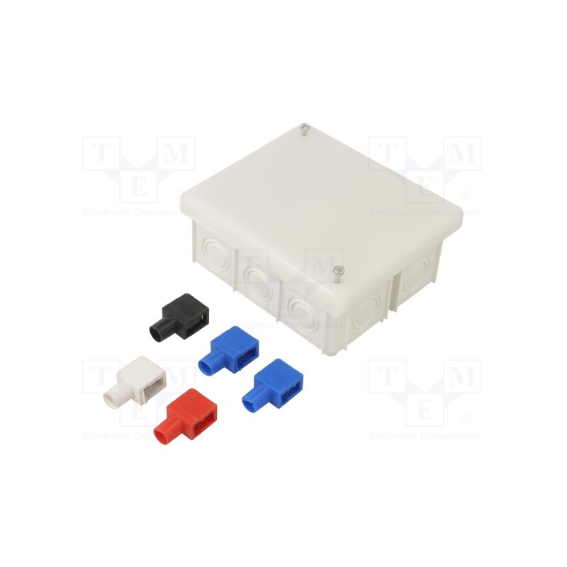 1 pcs x JONEX - PK-101L WHITE - Enclosure: junction box, X: 80mm, Y: 95mm, Z: 40mm, wall mount, IP20