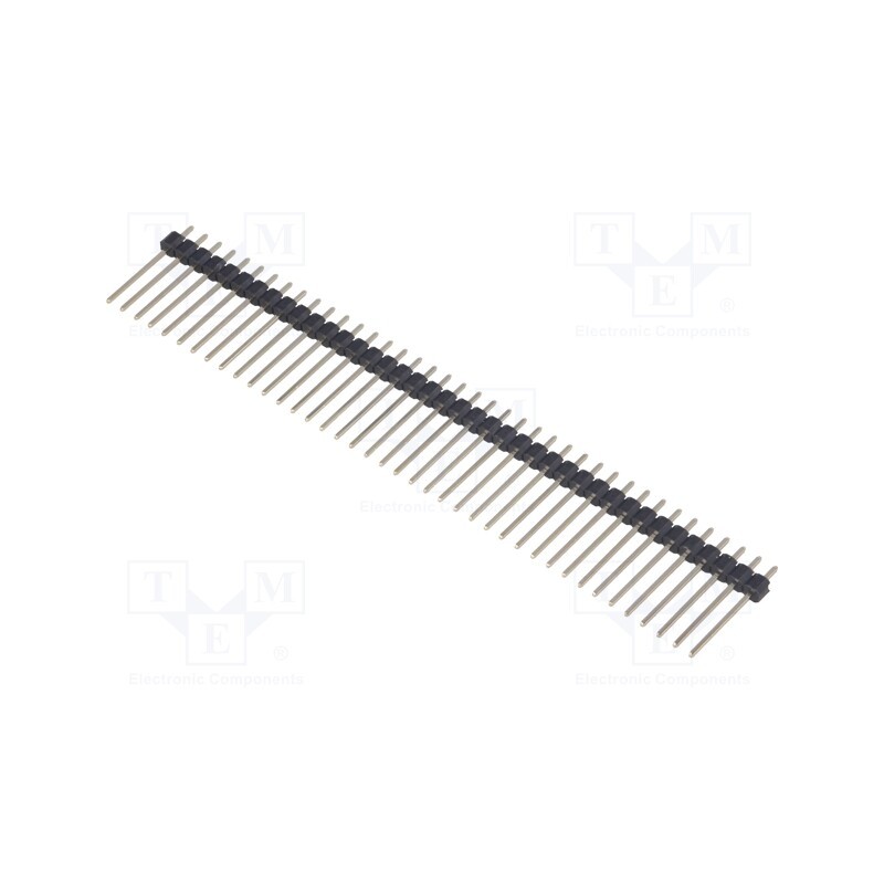 10 pcs x CONNFLY - DS1021-1*40SF15-B - Pin header, pin strips, male, PIN: 40, straight, 2.54mm, THT, 1x40