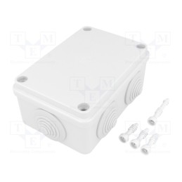 1 pcs x PAWBOL - S-BOX 206 - Enclosure: junction box, X: 80mm, Y: 120mm, Z: 50mm, ABS,polystyrene
