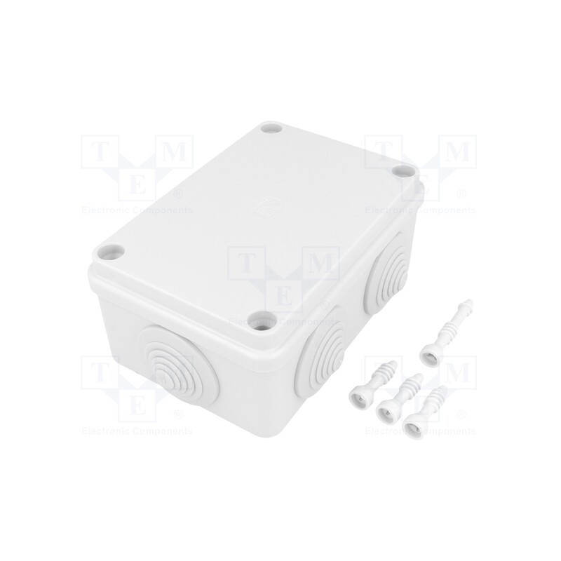 1 pcs x PAWBOL - S-BOX 206 - Enclosure: junction box, X: 80mm, Y: 120mm, Z: 50mm, ABS,polystyrene