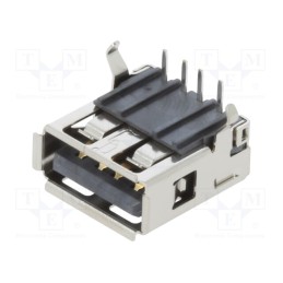 10 pcs x BEL FUSE - SS-52100-001 - Socket, USB B, PIN: 4, THT, angled 90°, USB 2.0
