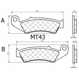 Honda trx 250 rx fourtrax brake pads