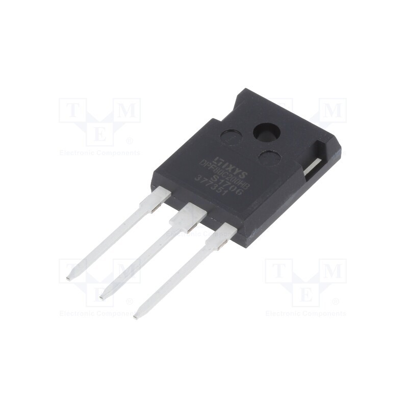 1 pcs x IXYS - DPF80C200HB - Diode: rectifying, THT, 200V, 40Ax2, , Ifsm: 560A, TO247-3, 215W