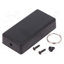 1 pcs x HAMMOND - 1551KRBK - Enclosure: for remote controller, 1551, X: 40mm, Y: 80mm, Z: 20mm