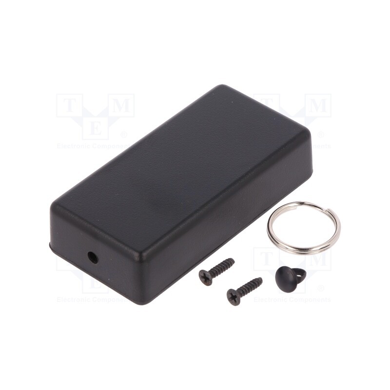 1 pcs x HAMMOND - 1551KRBK - Enclosure: for remote controller, 1551, X: 40mm, Y: 80mm, Z: 20mm