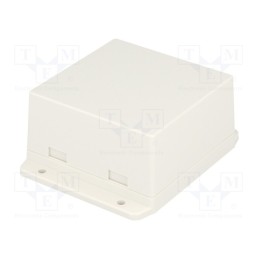 1 pcs x GAINTA - NUB808043WH - Enclosure: multipurpose, X: 80.6mm, Y: 80mm, Z: 43.5mm, ABS, white