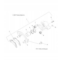 Polaris front caliper seal piston, many models 1930665