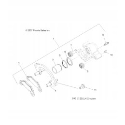 Polaris front caliper seals, many models