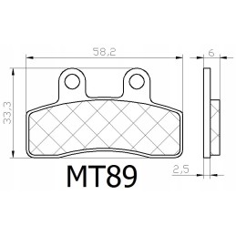 Lifan lf 125 quadzilla wk 140 brake pads