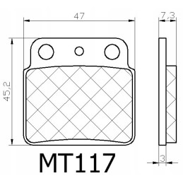 Brake pads suzuki ltr 450 ltz 400 lt 250 rear