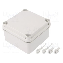 1 pcs x PCE - EL111 - Enclosure: multipurpose, X: 111mm, Y: 111mm, Z: 68mm, light grey