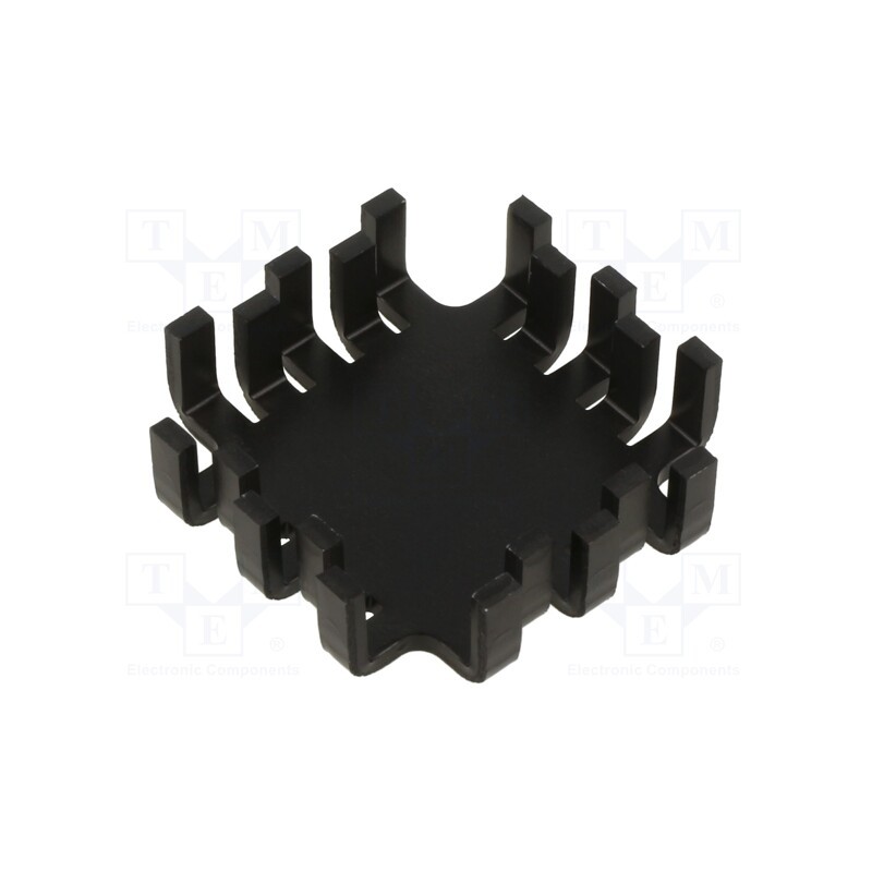 1 pcs x FISCHER ELEKTRONIK - FK 202 SA - Heatsink: extruded, black, L: 45mm, W: 45mm, H: 12.7mm, 8K/W, anodized