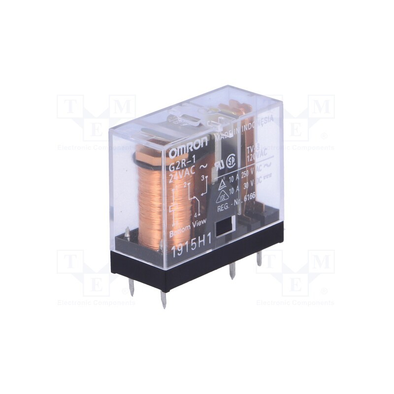 1 pcs x OMRON OCB - G2R-1 24VAC - Relay: electromagnetic, SPDT, Ucoil: 24VAC, Icontacts max: 10A