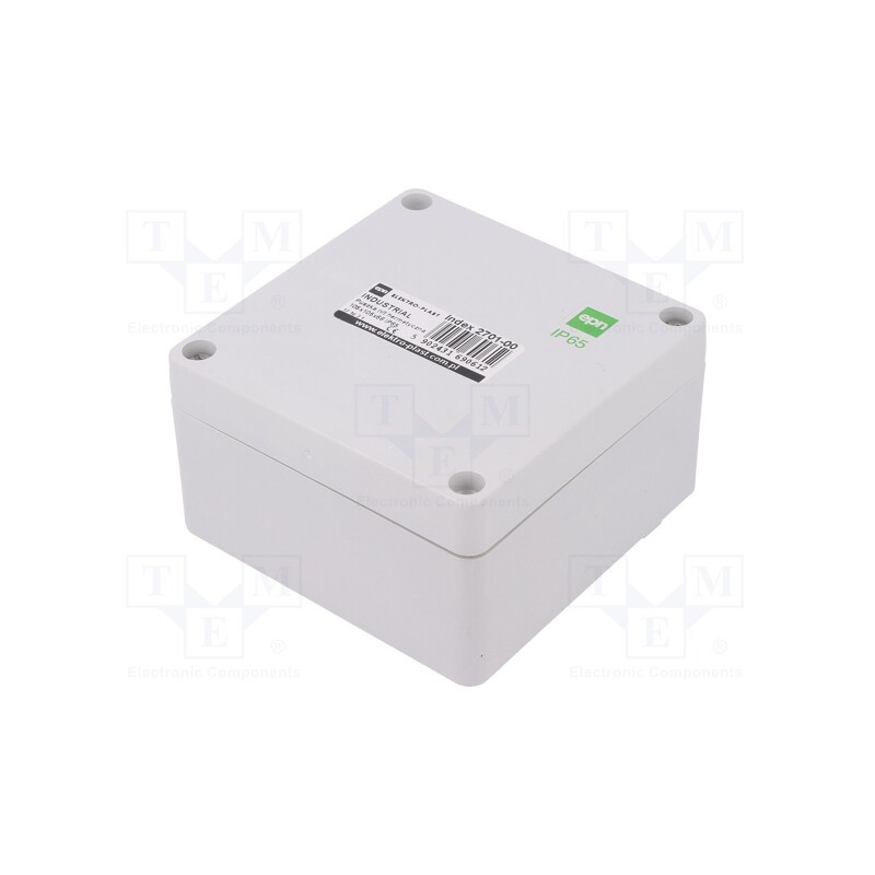 1 pcs x ELEKTRO-PLAST NASIELSK - 2701-00 - Enclosure: multipurpose, X: 105mm, Y: 105mm, Z: 66mm, INDUSTRIAL