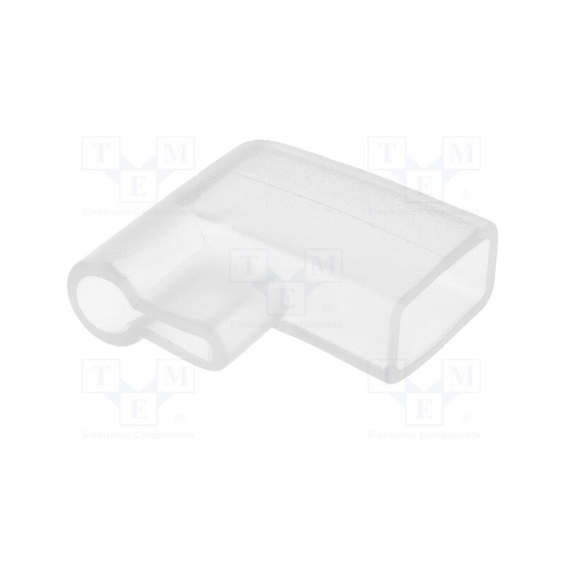 10 pcs x ERGOM - E10KN-01070400201 - Terminals cover, angled 90°, for push-on 6.3mm connectors, PVC