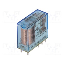 1 pcs x FINDER - 40.52.7.012.0000 - Relay: electromagnetic, DPDT, Ucoil: 12VDC, Icontacts max: 15A