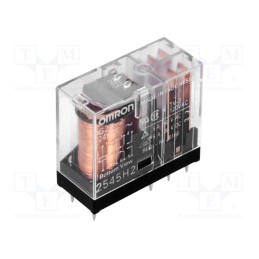 1 pcs x OMRON OCB - G2R-2 24VAC - Relay: electromagnetic, DPDT, Ucoil: 24VAC, Icontacts max: 5A, PCB