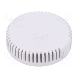 1 pcs x HAMMOND - 1551V13WH - Enclosure: for alarms, Z: 20.3mm, ABS, white, vented, Ø: 80mm, IP30