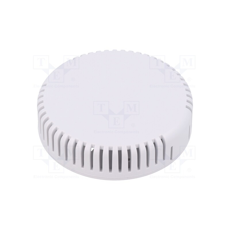 1 pcs x HAMMOND - 1551V13WH - Enclosure: for alarms, Z: 20.3mm, ABS, white, vented, Ø: 80mm, IP30