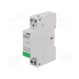 1 pcs x ISKRA - 30.046.012 - Contactor: 2-pole installation, 20A, 230VAC,220VDC, NC x2
