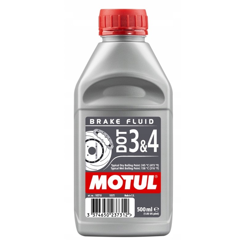 Motul brake fluid dot3 and dot4 0 5l synthetic