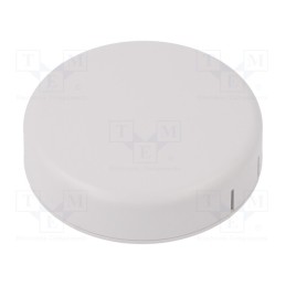1 pcs x HAMMOND - 1551SNAP13WH - Enclosure: for alarms, Z: 20.3mm, ABS, white, Ø: 80mm, IP30, UL94HB