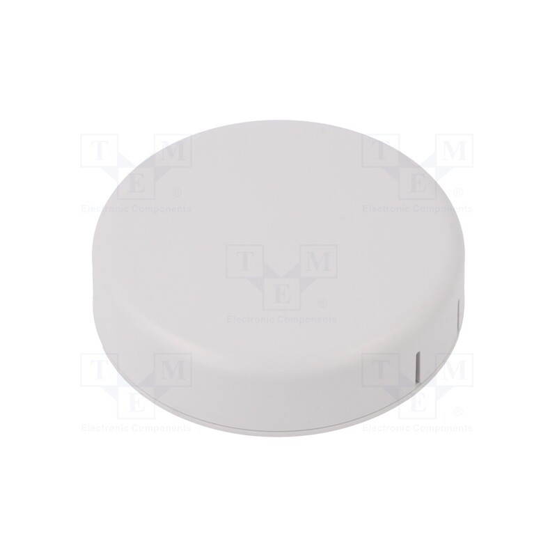 1 pcs x HAMMOND - 1551SNAP13WH - Enclosure: for alarms, Z: 20.3mm, ABS, white, Ø: 80mm, IP30, UL94HB