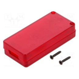 1 pcs x HAMMOND - 1551USB3TRD - Enclosure: for USB, X: 30mm, Y: 65mm, Z: 15.5mm, ABS, translucent red