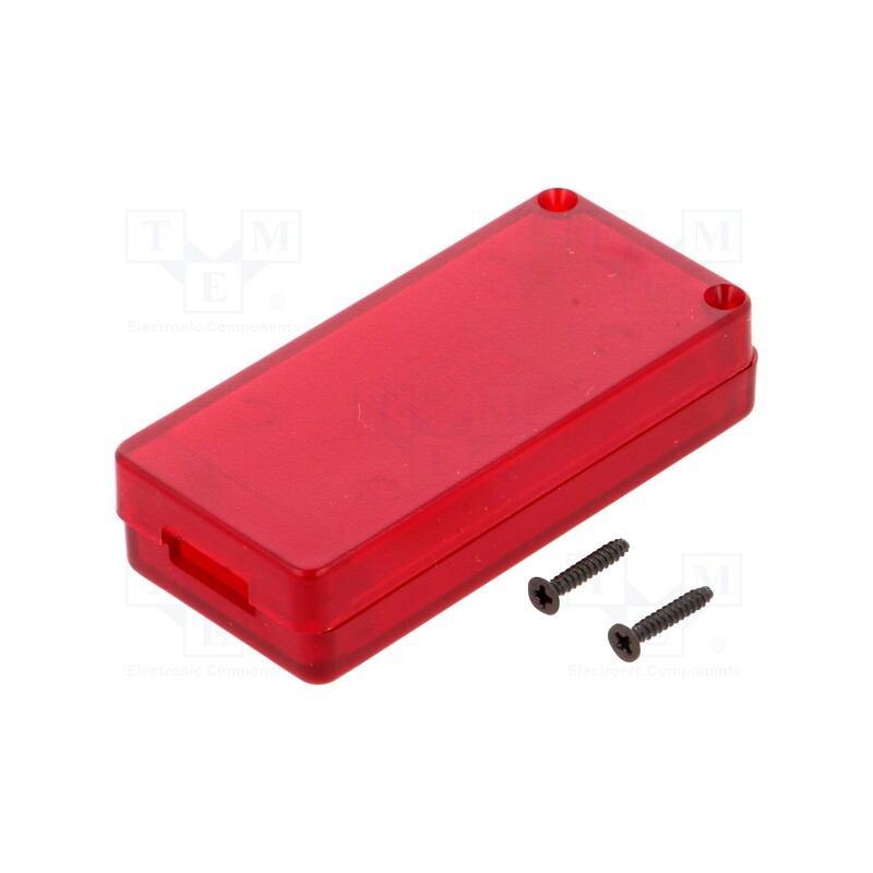 1 pcs x HAMMOND - 1551USB3TRD - Enclosure: for USB, X: 30mm, Y: 65mm, Z: 15.5mm, ABS, translucent red