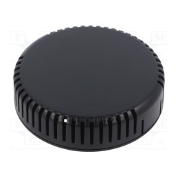 1 pcs x HAMMOND - 1551V13BK - Enclosure: for alarms, Z: 20.3mm, ABS, black, vented, Ø: 80mm, IP30