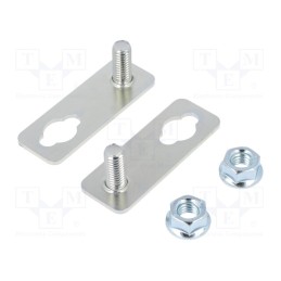 1 set x ETI POLAM - UCH-2 - Clip, steel, for enclosures, 2pcs.
