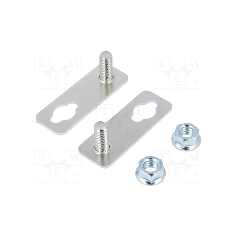1 set x ETI POLAM - UCH-2 - Clip, steel, for enclosures, 2pcs.