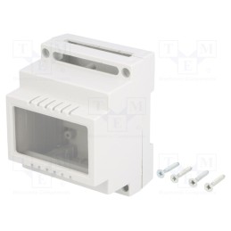 1 pcs x KRADEX - Z100JFP ABS V0 - Enclosure: for DIN rail mounting, Y: 89mm, X: 69.7mm, Z: 64.7mm, ABS