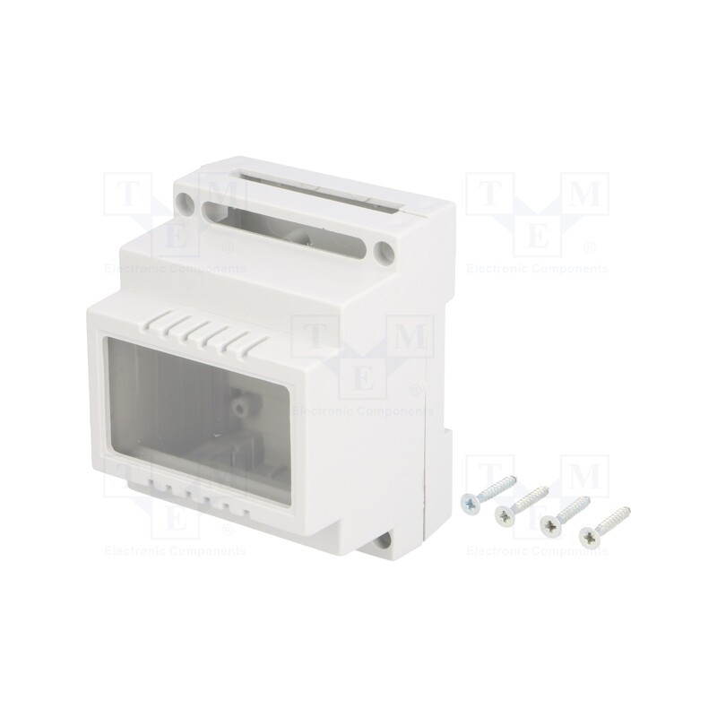 1 pcs x KRADEX - Z100JFP ABS V0 - Enclosure: for DIN rail mounting, Y: 89mm, X: 69.7mm, Z: 64.7mm, ABS