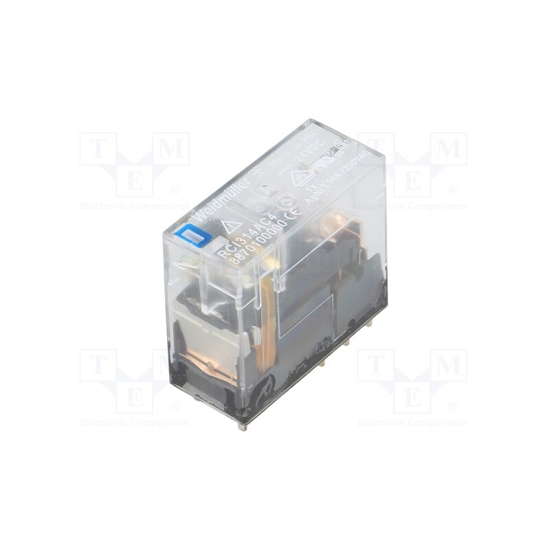 1 pcs x WEIDMu00dcLLER - 8870100000 - Relay: electromagnetic, SPDT, Ucoil: 24VDC, Icontacts max: 16A