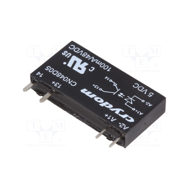 1 pcs x SENSATA / CRYDOM - CN048D05 - Relay: solid state, Ucntrl: 3÷12VDC, 100mA, 0÷48VDC, THT, SIP