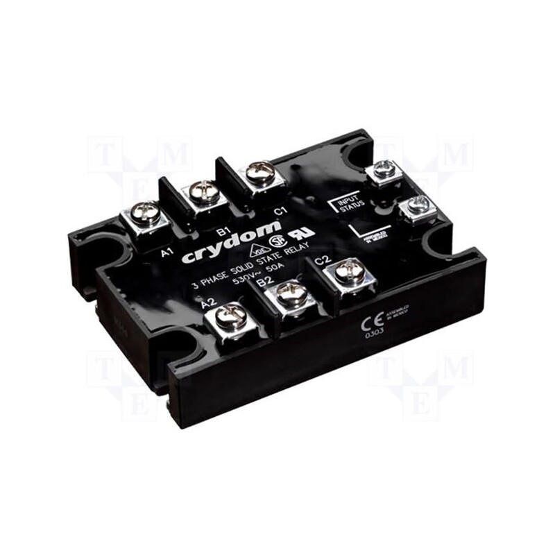 1 pcs x SENSATA / CRYDOM - A53TP50D - Relay: solid state, 50A, Uswitch: 48÷530VAC, 3-phase, -40÷80°C