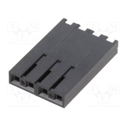 10 pcs x MOLEX - 50579004 - Plug, wire-wire/PCB, female, SL, 2.54mm, PIN: 4, w/o contacts
