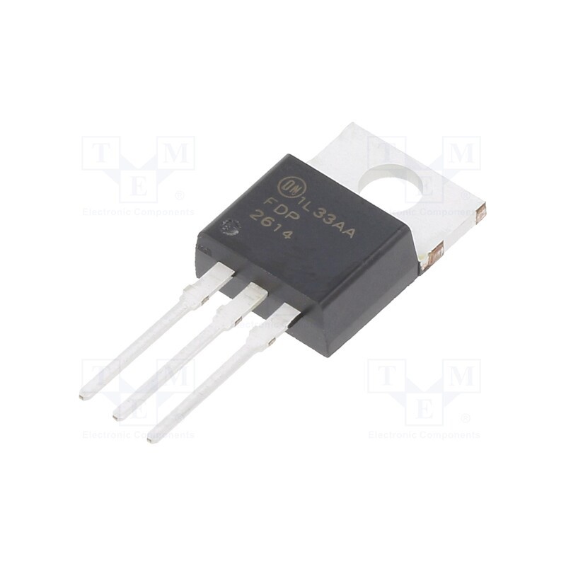 1 pcs x ONSEMI - FDP2614 - Transistor: N-MOSFET, unipolar, 200V, 39.3A, 260W, TO220-3