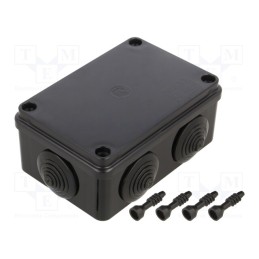 1 pcs x PAWBOL - S-BOX 206C - Enclosure: junction box, X: 80mm, Y: 120mm, Z: 50mm, ABS,polystyrene