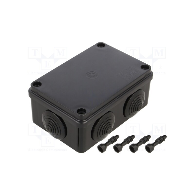 1 pcs x PAWBOL - S-BOX 206C - Enclosure: junction box, X: 80mm, Y: 120mm, Z: 50mm, ABS,polystyrene
