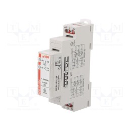 1 pcs x RELPOL - RPB-1P-U24 - Relay: installation, bistable,impulse, SPDT, 16A, 90x17.5x64.6mm