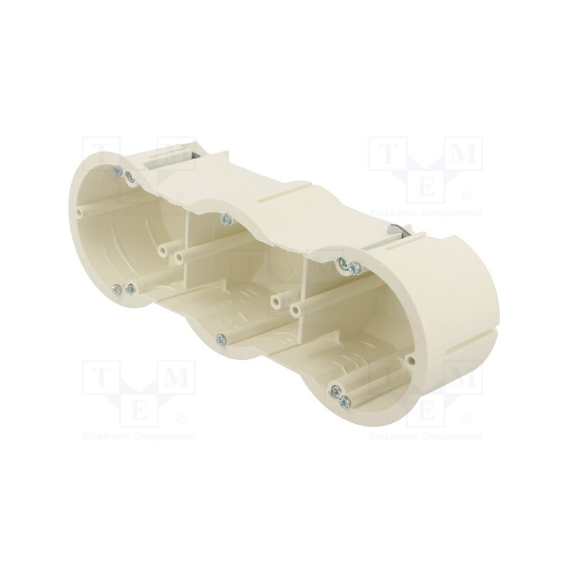 1 pcs x JONEX - PK-63/60G WHITE - Enclosure: junction box, Ø: 63mm, Z: 60mm, plaster embedded, deep