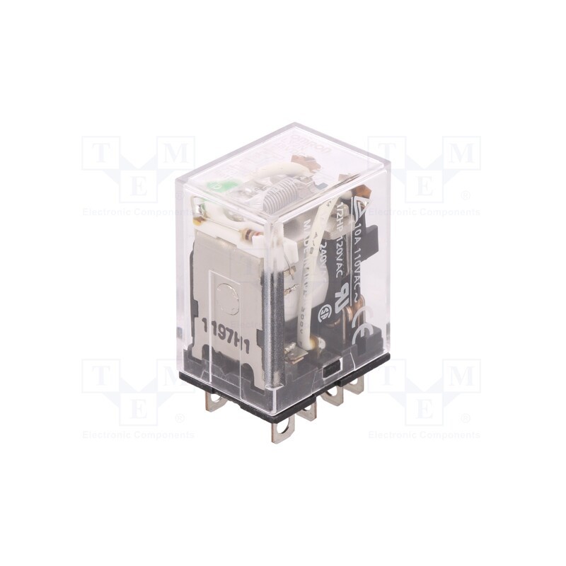 1 pcs x OMRON - LY2N 48VDC - Relay: electromagnetic, DPDT, Ucoil: 48VDC, Icontacts max: 10A