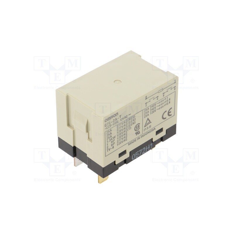 1 pcs x OMRON OCB - G7L-2A-T AC12 - Relay: electromagnetic, DPST-NO, Ucoil: 12VAC, Icontacts max: 25A
