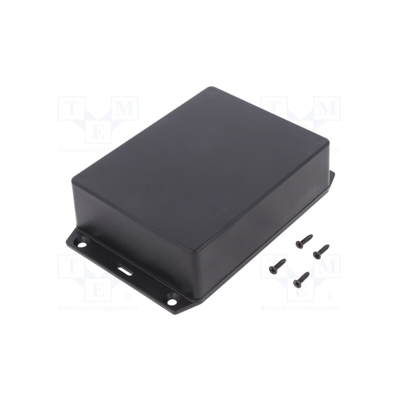 1 pcs x HAMMOND - 1591XXGSFLBK - Enclosure: multipurpose, X: 94mm, Y: 121mm, Z: 38mm, 1591XXS, ABS