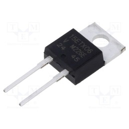 1 pcs x VISHAY - VS-15ETX06-M3 - Diode: rectifying, THT, 600V, 15A, , Ifsm: 170A, TO220AC, 52ns